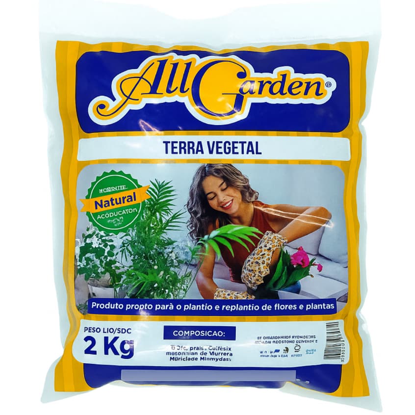 Terra Vegetal Adubada 2Kg All Garden