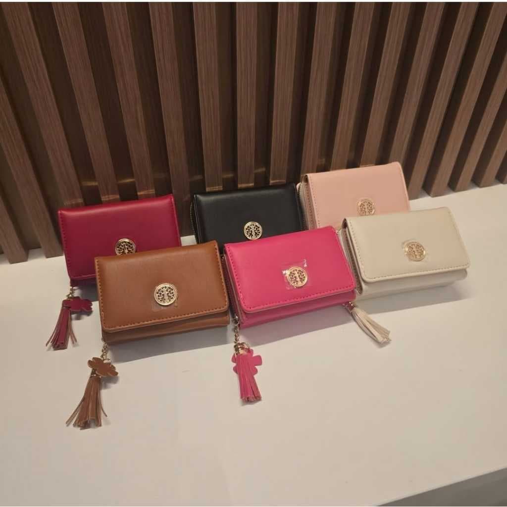 Carteira Feminina Elegante Compacta Chaveiro Zíper Luxo Fashion Cores Linda Divisórias Porta Cartões