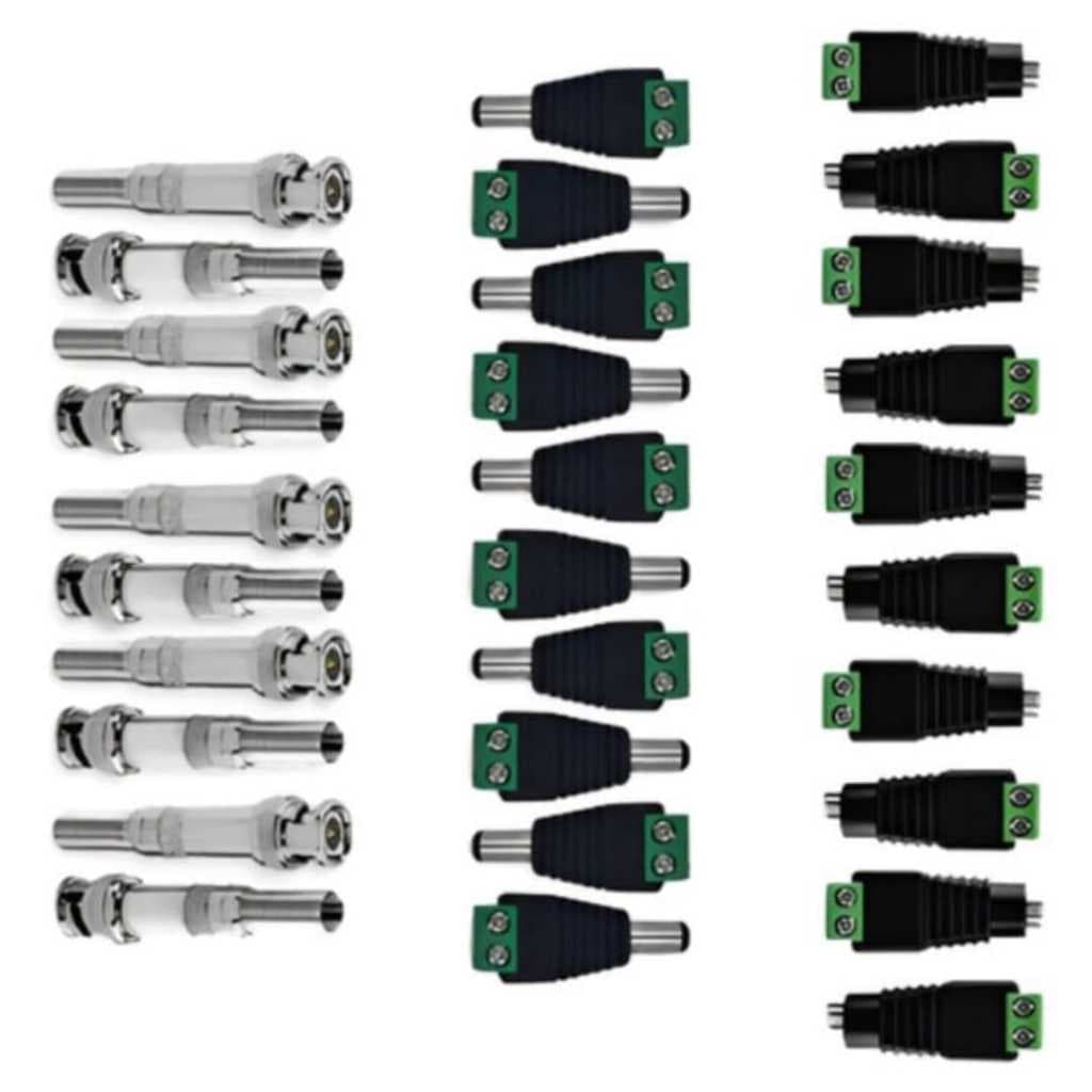 KIT CONECTORES PARA CFTV