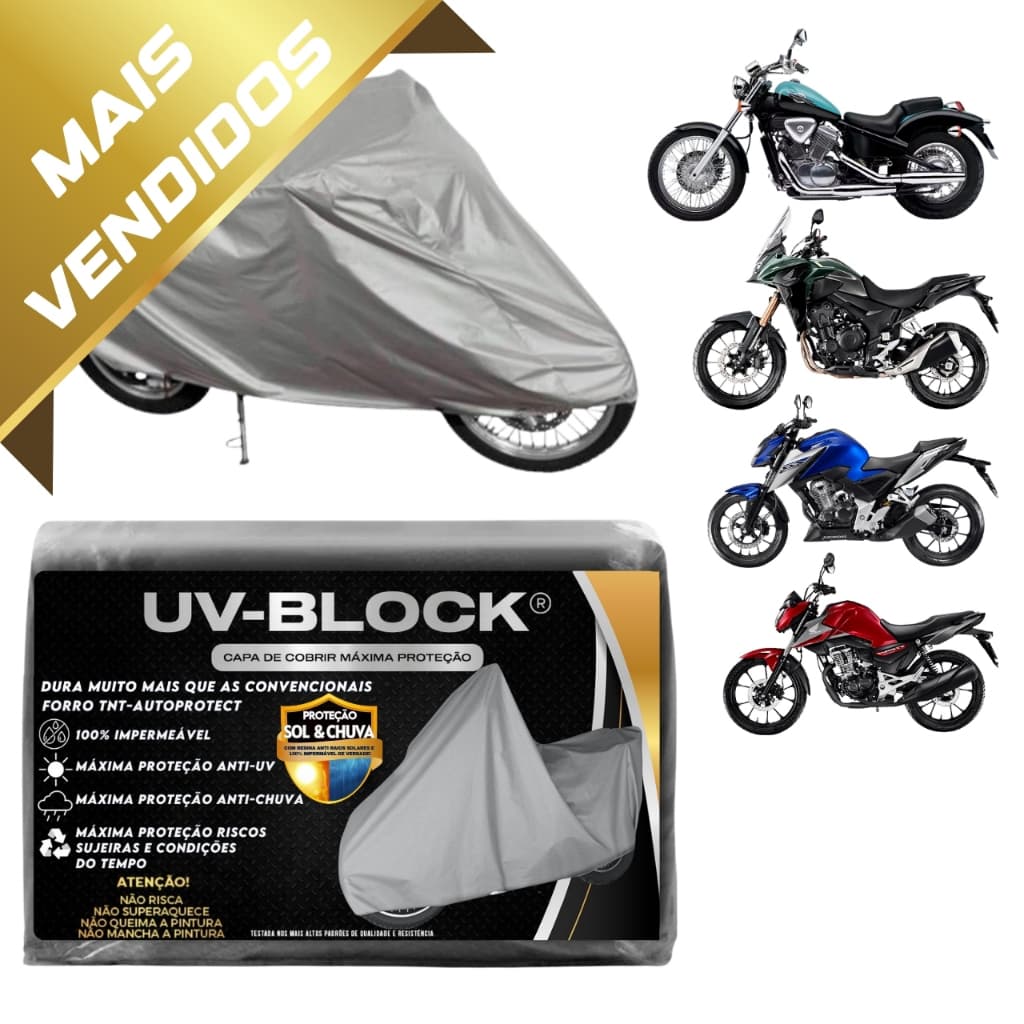 Capa Para Moto Tamanho P M G e GG Impermeável Protege Contra Sol Chuva Poeira, E Não Risca