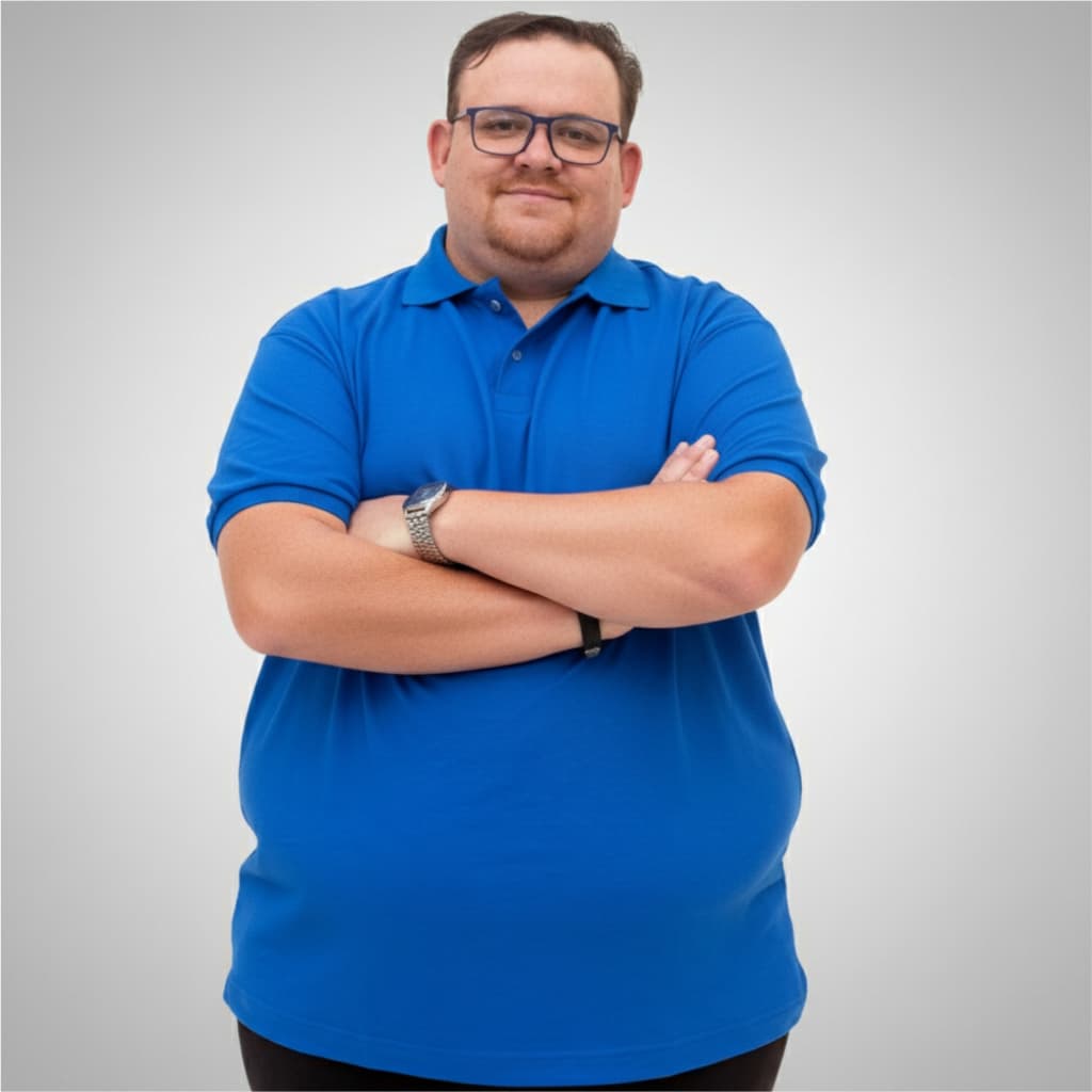 Camiseta Masculina Plus Size Gola Polo Piquet Lisa Confortável Respirável Estilo Clássico Macia