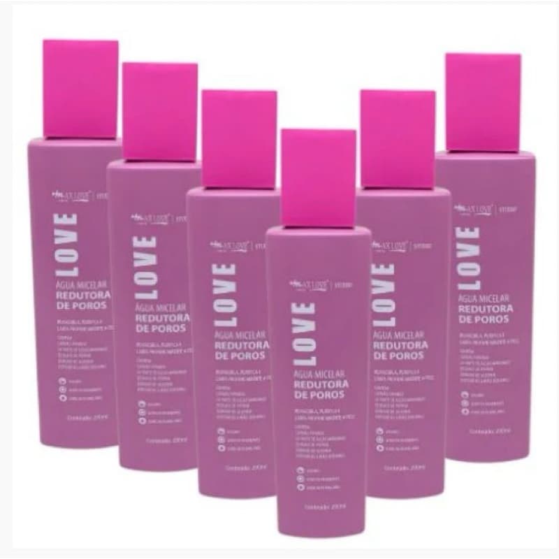 Água Micelar Redutora de Poros 290ml - Max Love