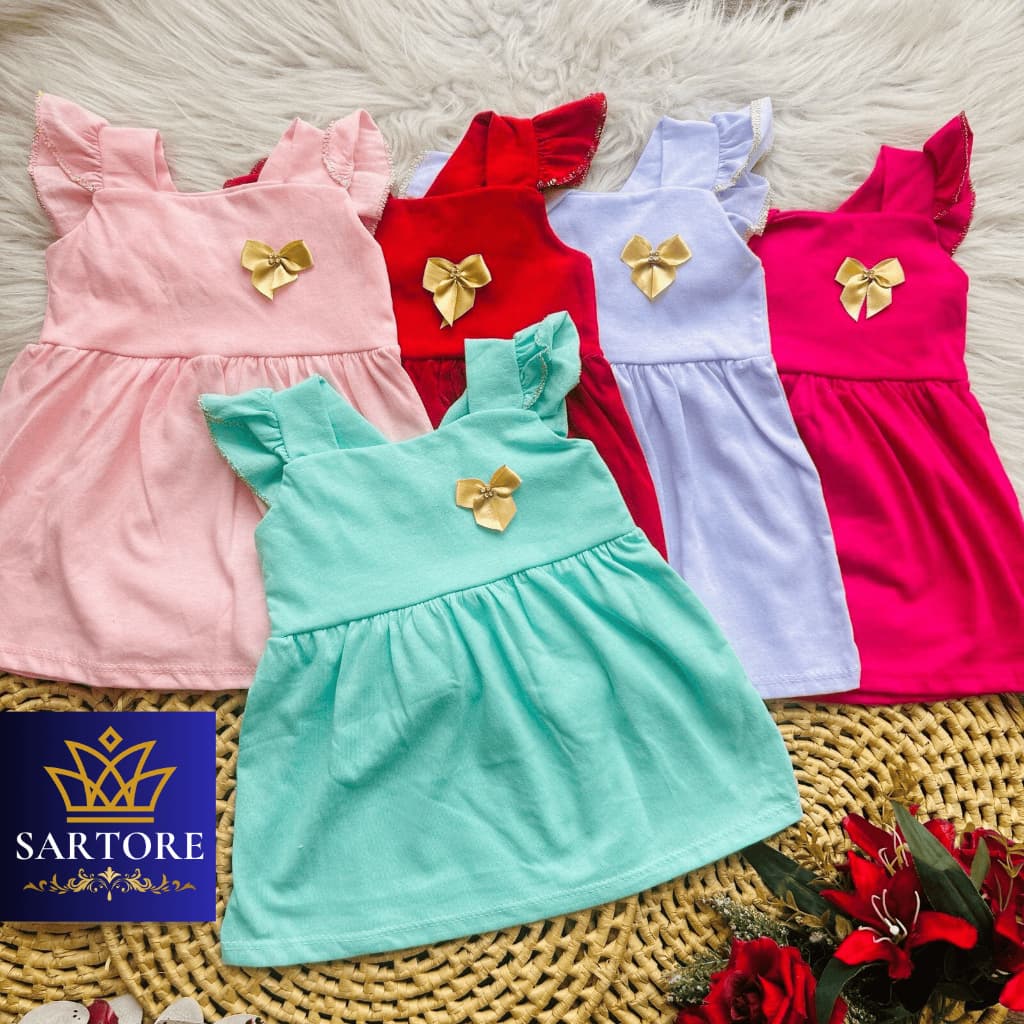 Vestido Laço Bebe Menina - 3-6 meses - LEIA A DESCRIÇAO DO PRODUTO