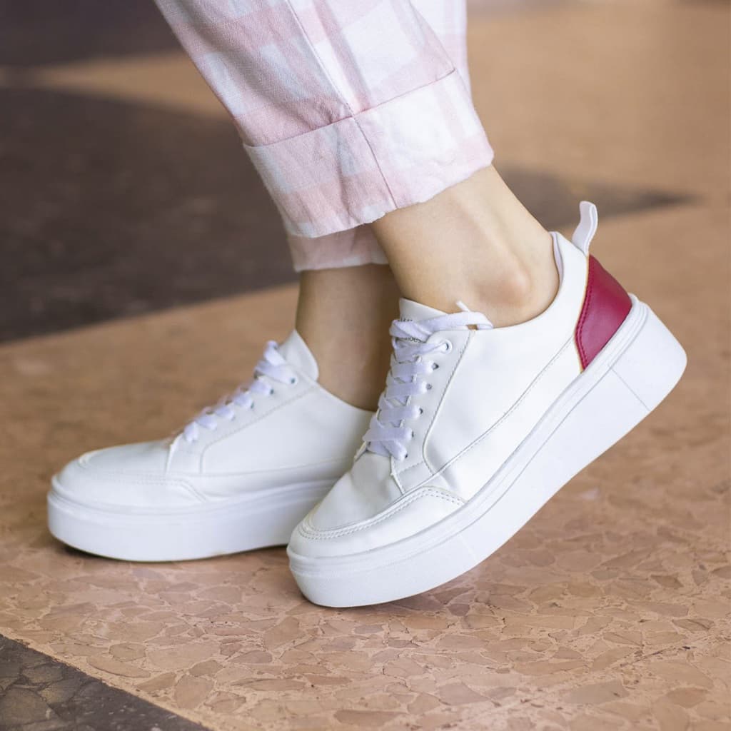 Tênis Feminino Casual Flatform Confortável Macio Moderno