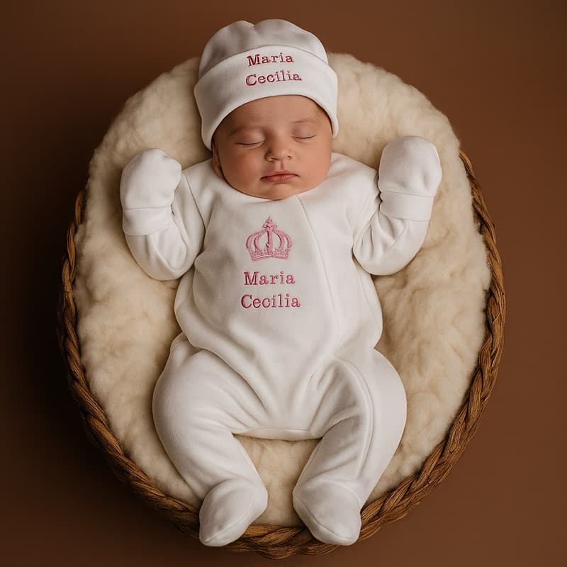 Saída maternidade personalizada com nome menino menina/ presente