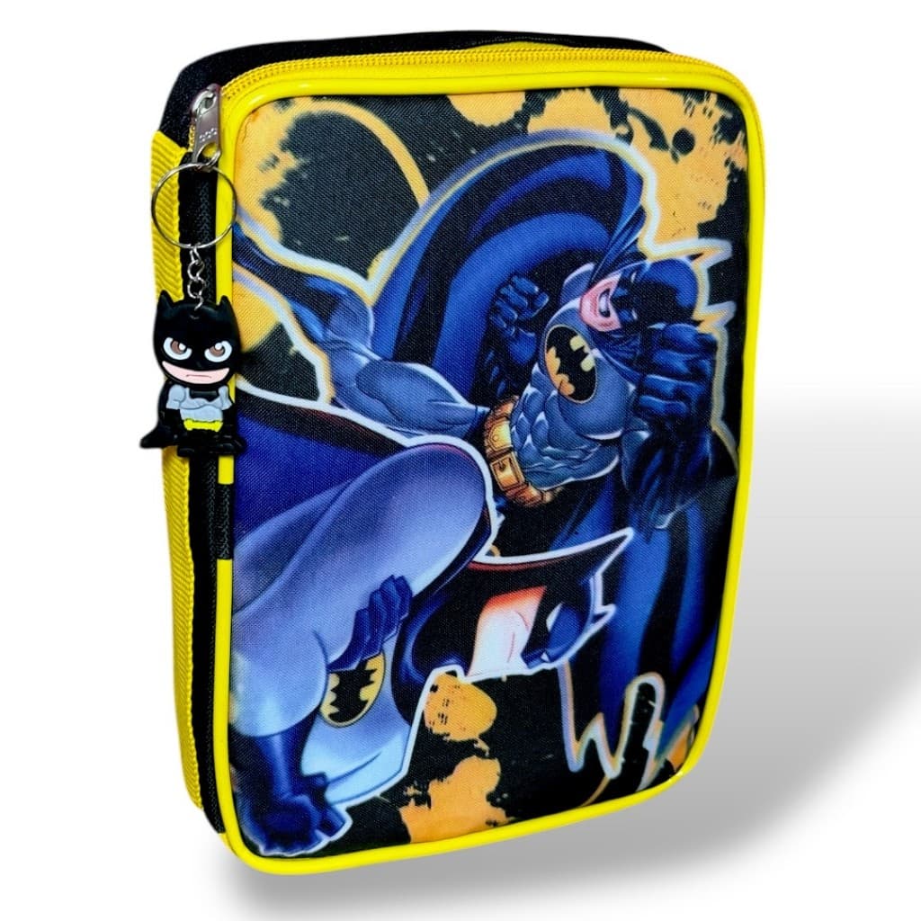 ESTOJO BOX BATMAN 100 PENS ESTOJO BOX ESCOLA INFANTIL MENINO ESTOJO HEROIS