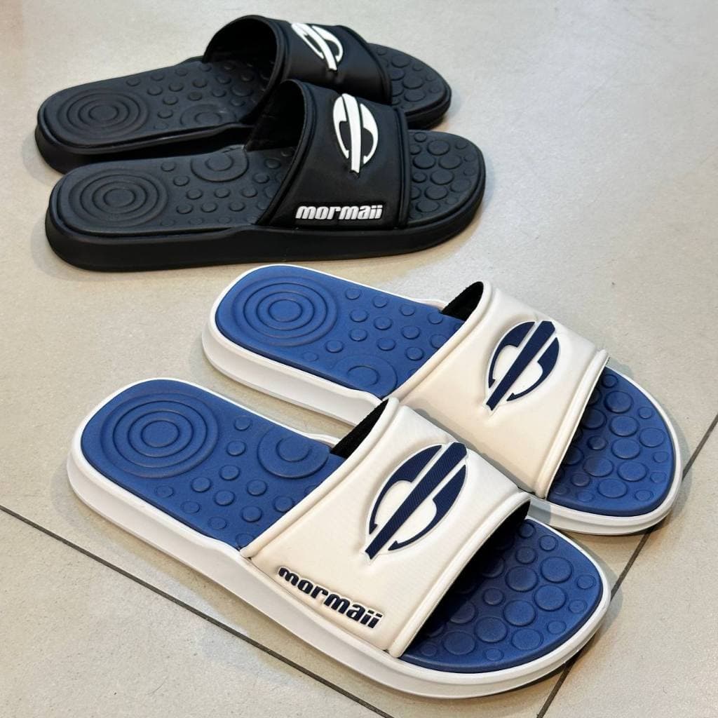 Chinelo Mormaii Slide Quiver Pro Masculino Original Anatômico e Leve Antiderrapante 11406