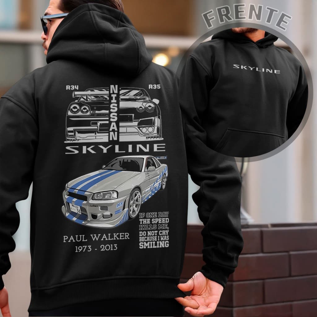 Blusa Moletom Skyline Plus size Modelo Unissex Inverno Oversize Winter