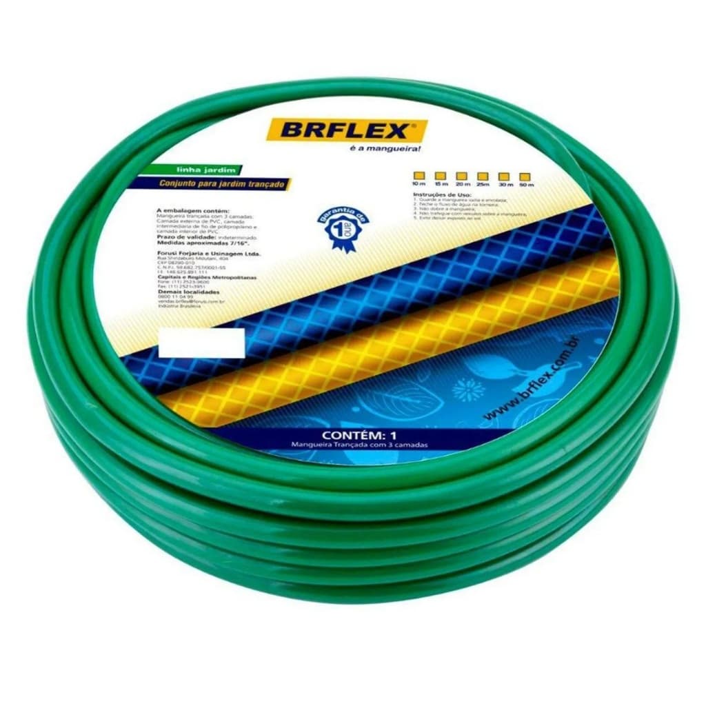 Kit Mangueira POP com Esguicho e Conector 20m Verde BRFlex