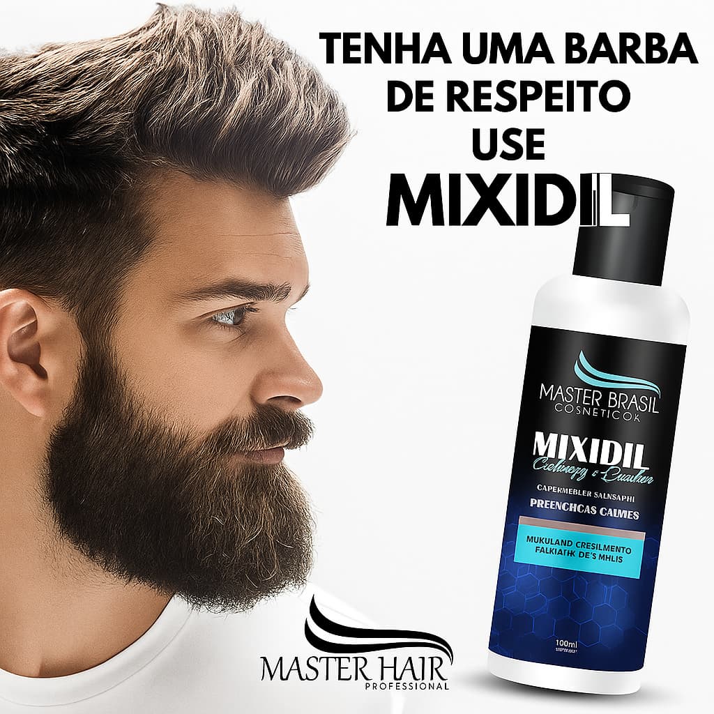 Mixidil Crescimento Masculino Cabelo Barba Sobrancelha Cabelo 120ml