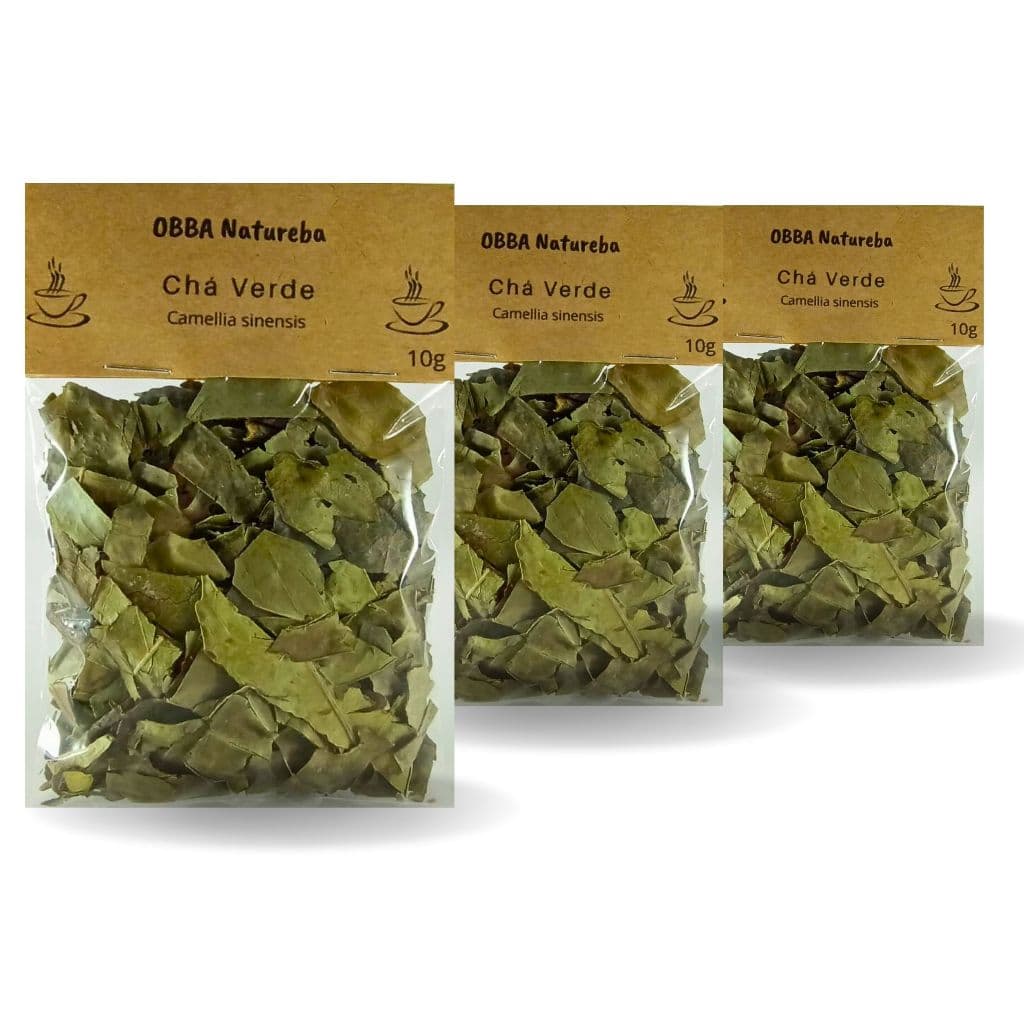 Chá Verde Verdadeiro Camellia sinensis Qualidade Premium 100% Natural – Leve 3 Pacotes
