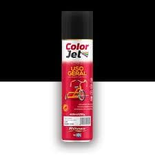 Spray Color Jet 1604 Uso Geral 400ml 250g Preto Brilhante
