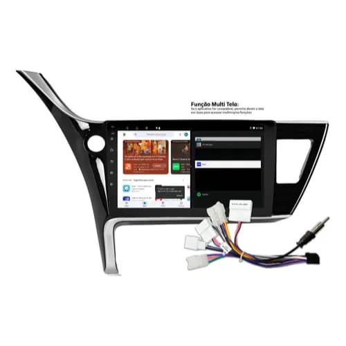 Central Multimídia Corolla 2018/2019 Gli/xei Android Carplay 9 Polegadas Wi-fi
