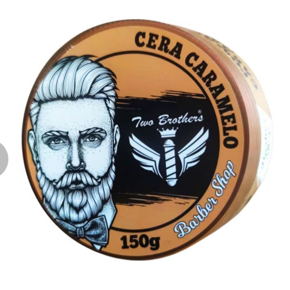 Pomada Caramelo Two Brothers 150g - Cera Anti-frizz - Efeito Molhado - 12 Unidades
