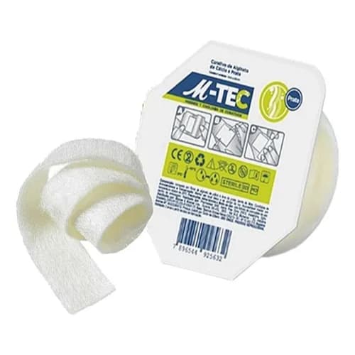 1 Unidade Curativo Fita Alginato De Cálcio E Prata 2x30cm - M-tec
