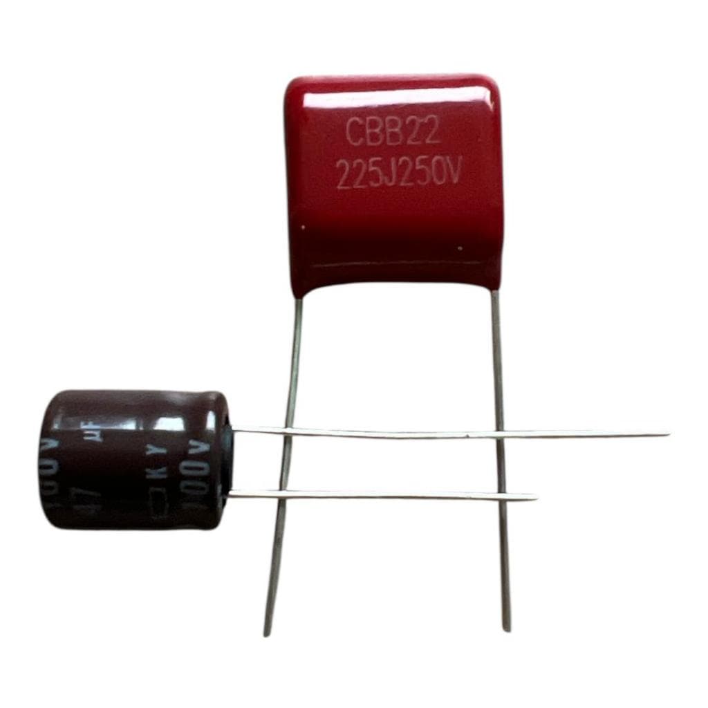 10 Capacitor para Corneta 47uf x 100v + 10 Capacitor para Tweeter 2m2 x 250v