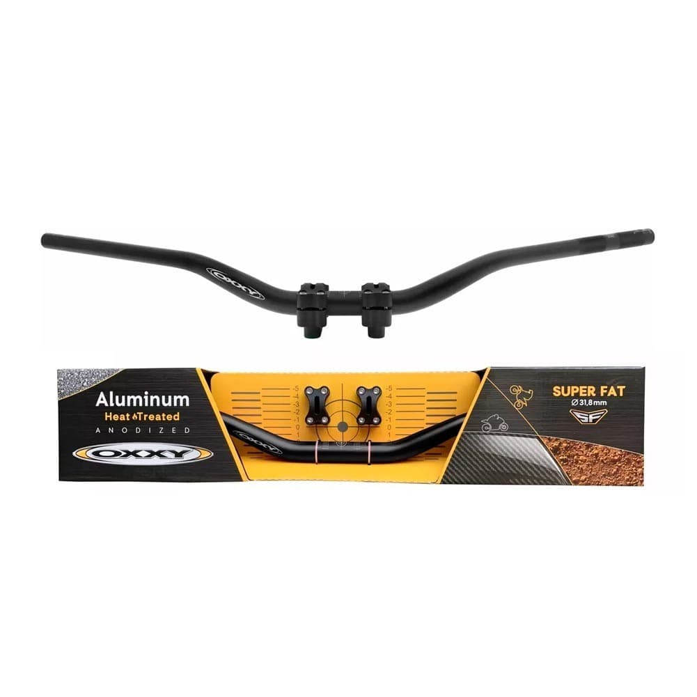 Guidão Oxxy 31.75mm Super Fat Bar Alto com Adaptador	Preto