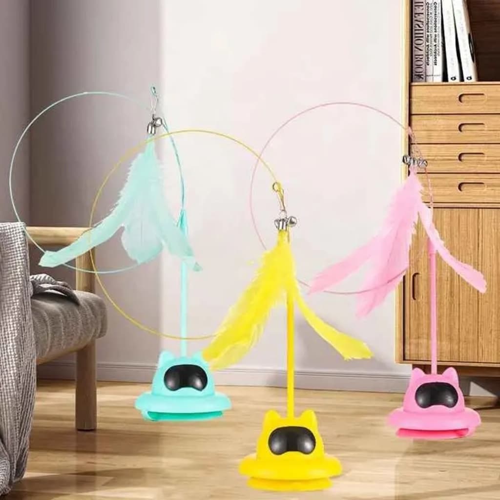 Brinquedo Ufo Divertido C/ Ventosa Para Gato.