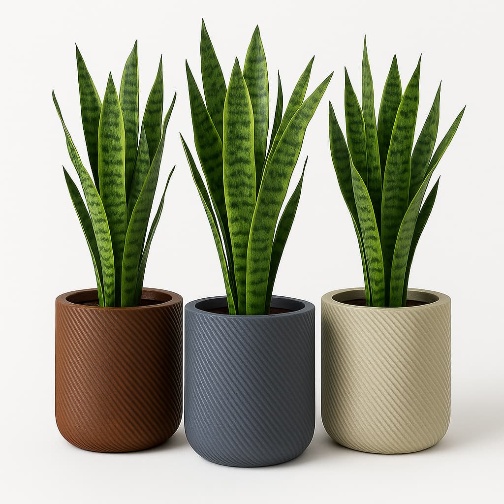 Vaso para Plantas em Polietileno Cilíndrico Cone Fendi