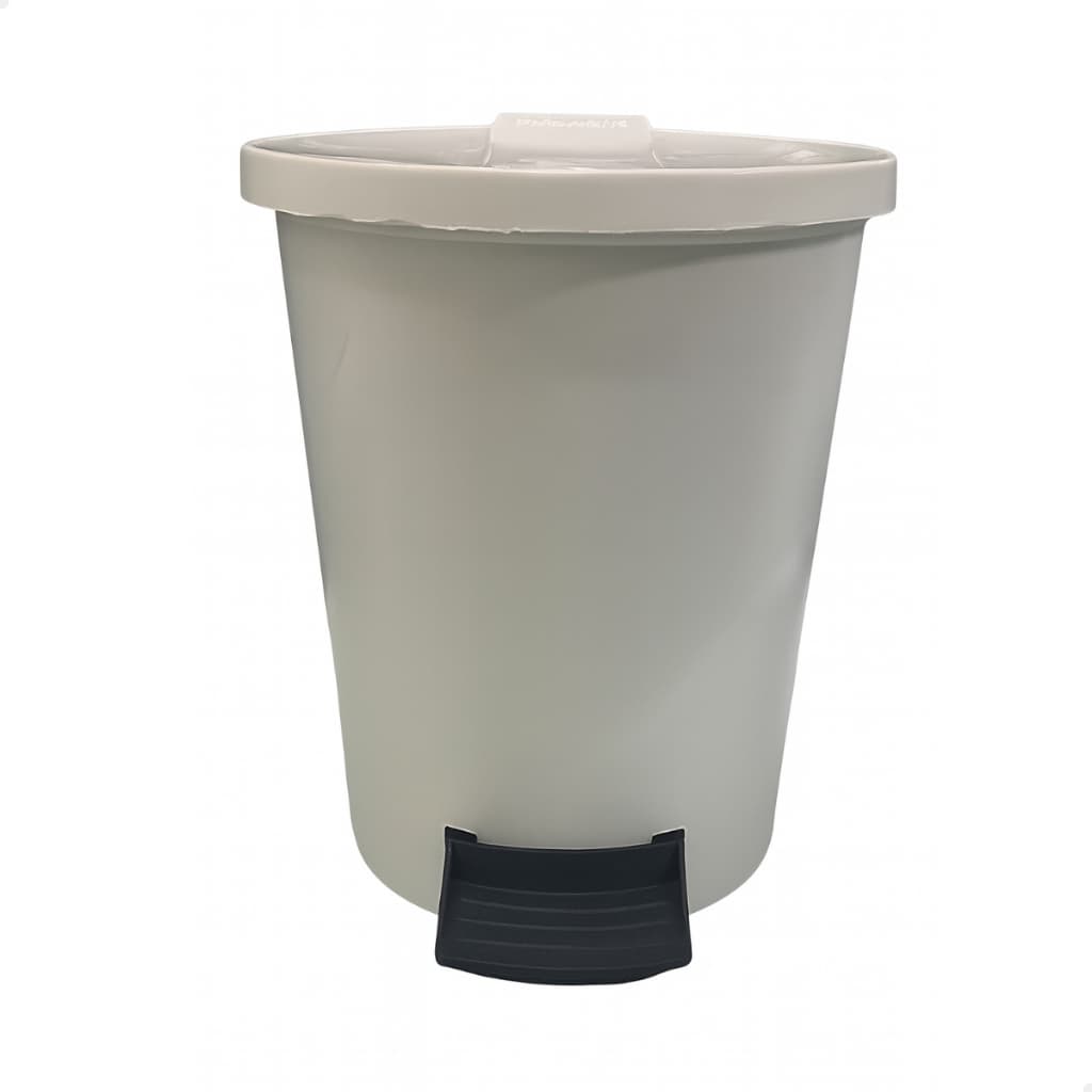 Lixeira com Pedal 6 Litros Cozinha Banheiro Escritório Quarto Cesto Lixo Plástica Tampa Pequena
