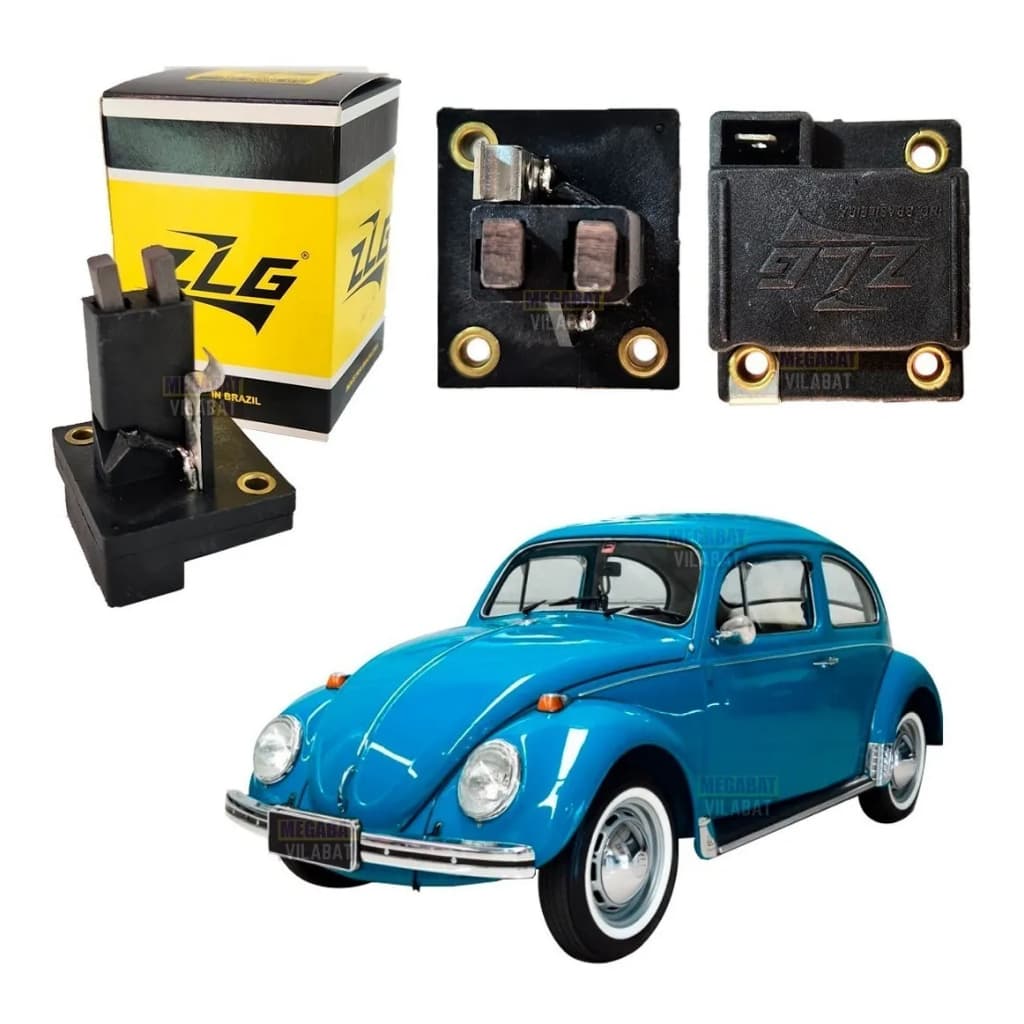 Porta Escova Com Regulador Voltagem Fusca, Gol 1300, Gol 1600, Kombi ZLG-8000 NOVA