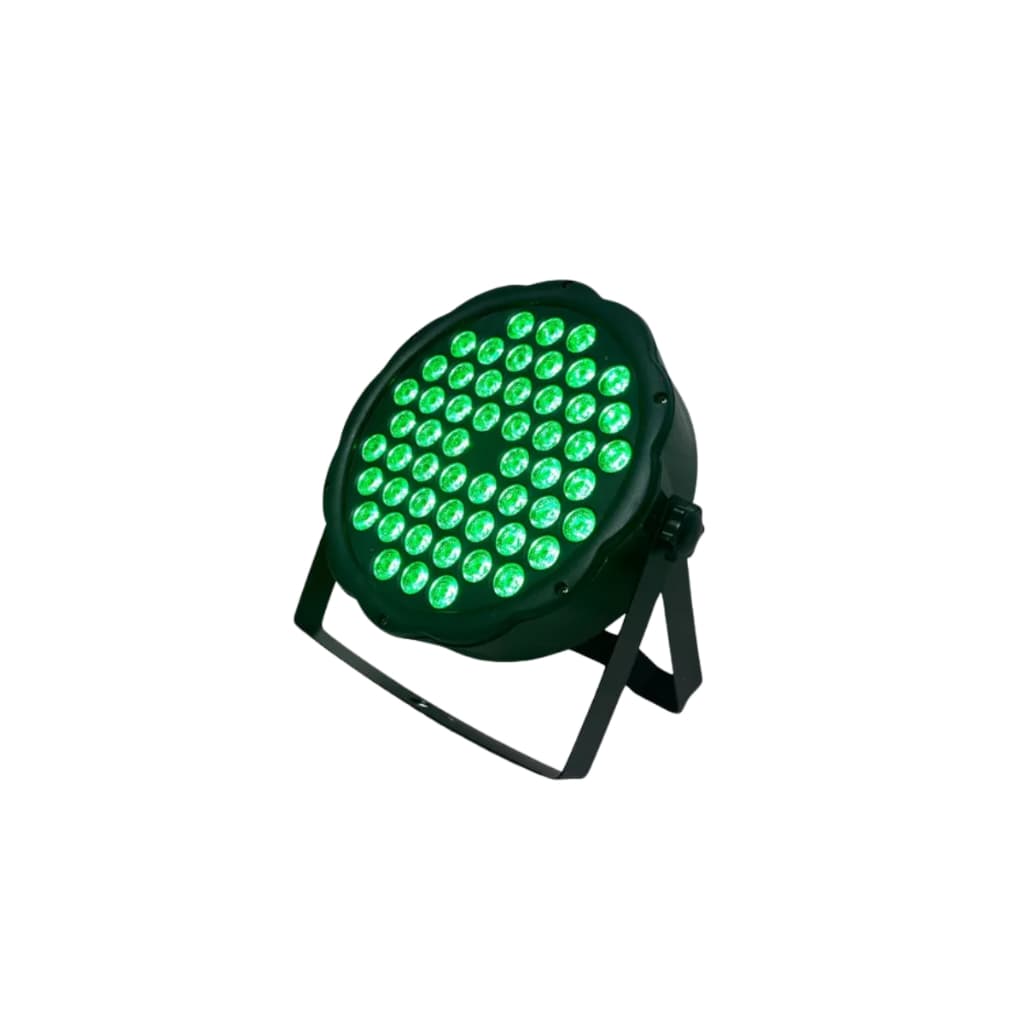 Canhao Refletor Led Par 64 Rgb 54 Leds 3w Dmx Dj Triled