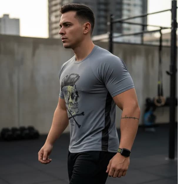 Camiseta Masculino para Academia Fitness Mostruário