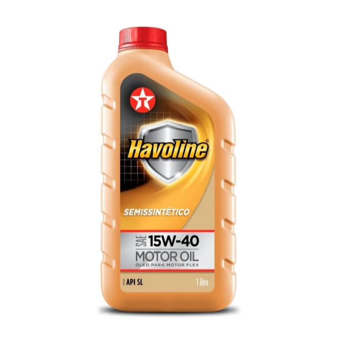 Óleo Lubrificante Havoline Semissintético 15W40 API SL Motor Oil 1L Alta Proteção