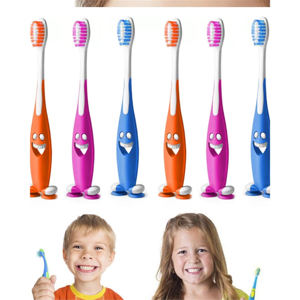 Escova Dental Smile Infantil Extra Macia Cores Higiene Cuidados Saúde Bucal Criança