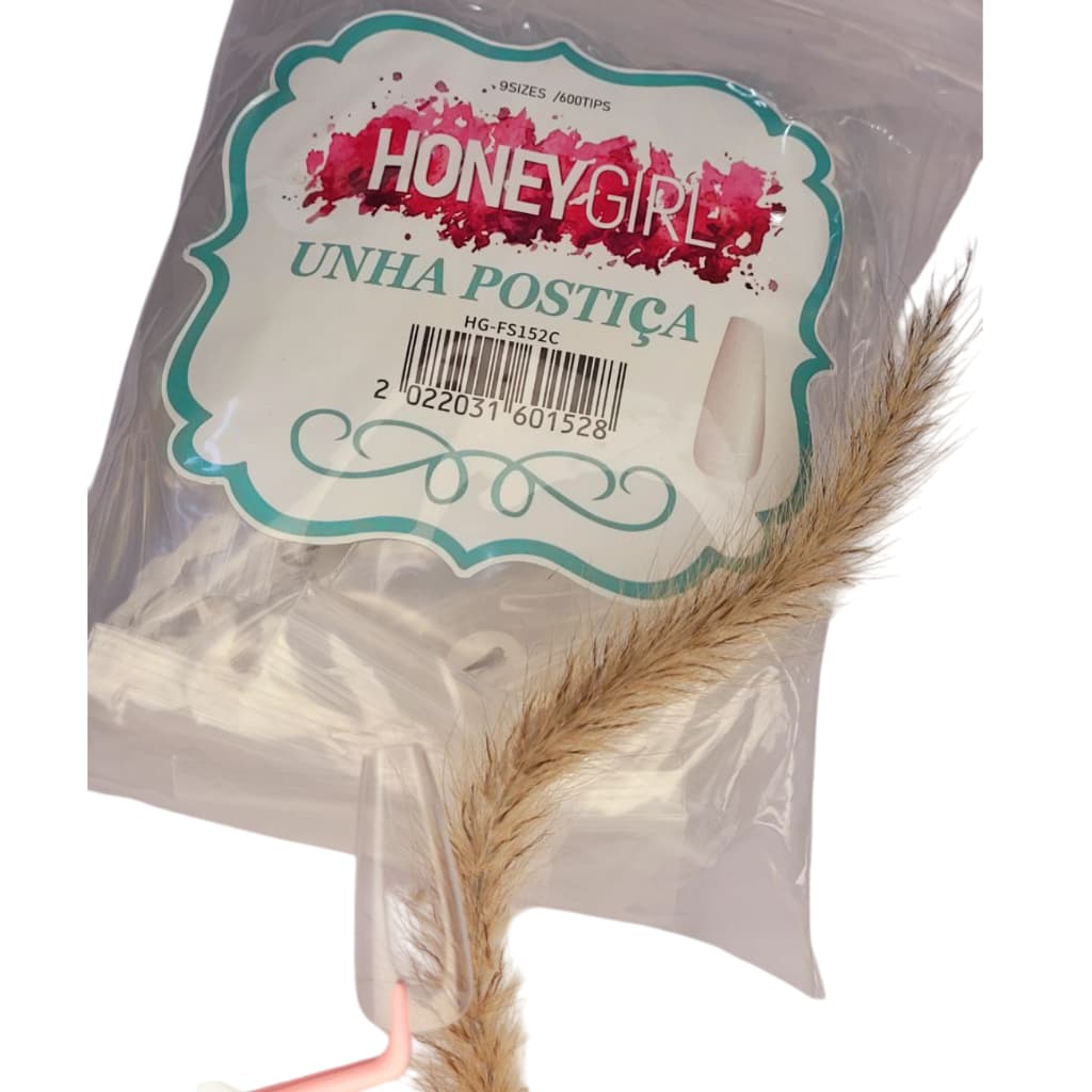 UNHA POSTIÇA HONEY GIRL TRANSPARENTE 600
