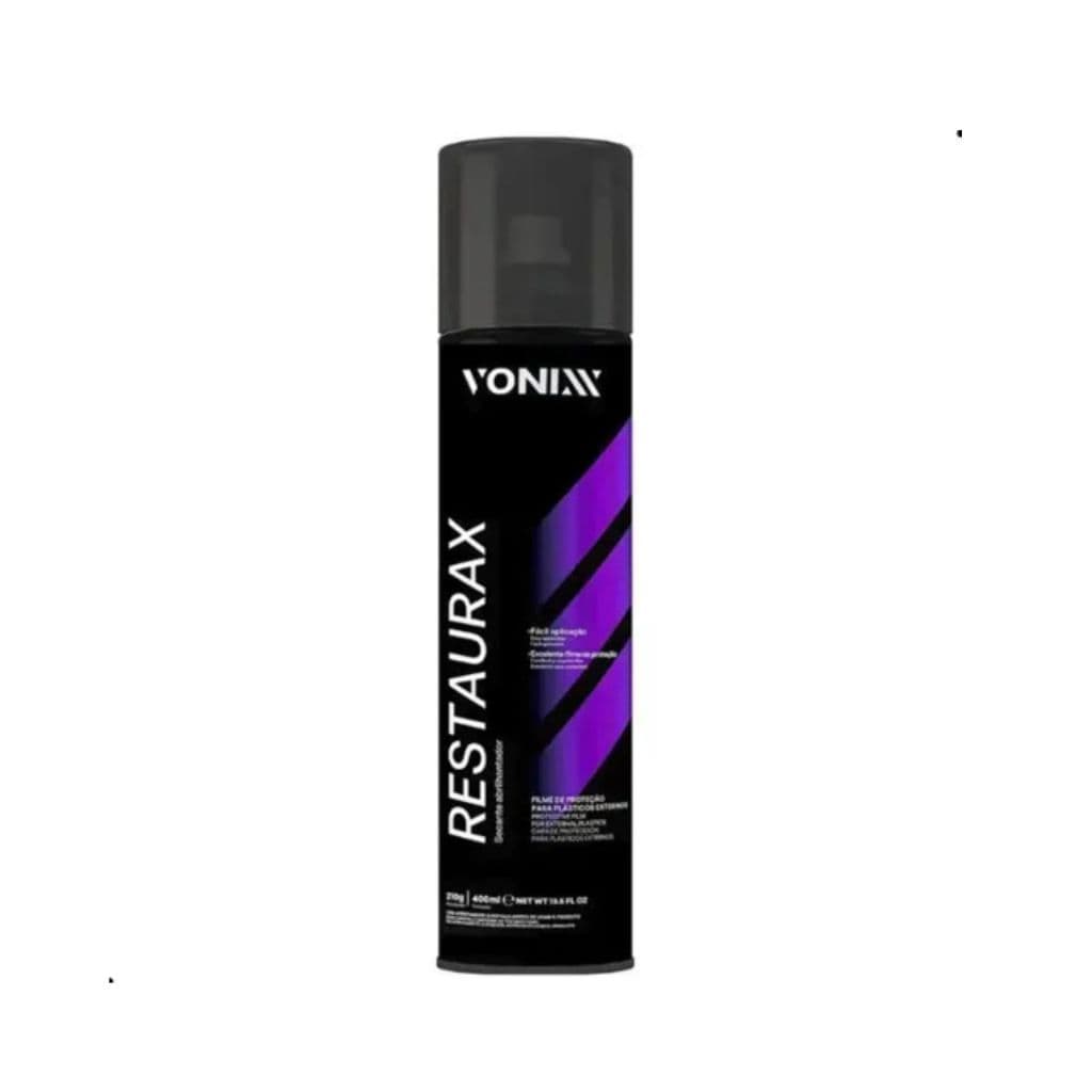 RESTAURAX AEROSSOL 400ML VONNIX RESTAURADOR DE PLASTÍCO