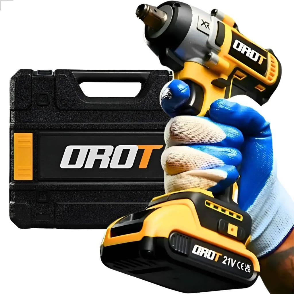 Parafusadeira E Chave De Impacto 2 Baterias 21v Brushless