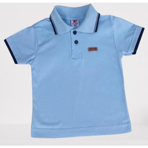 Camisa Polo Infantil Menino Manga Curta Branca Batizado Bebê a 16 Anos