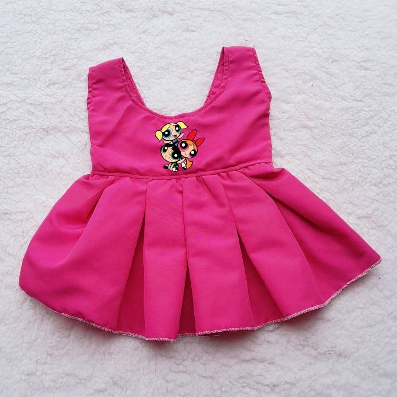 VESTIDO PARA PET FÊMEA COM FECHAMENTO EM VELCRO / Meninas super poderosas