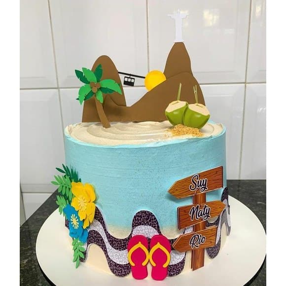 Topo /Topper de bolo Rio de janeiro Personalizado