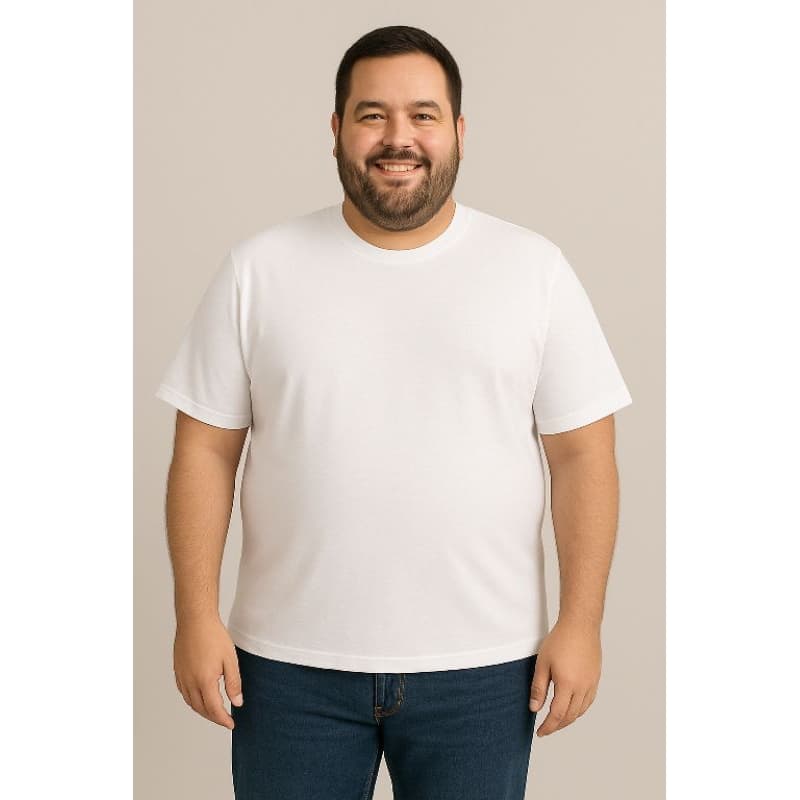 Camisa kit 2 Plus Size Blusa Manga Curta