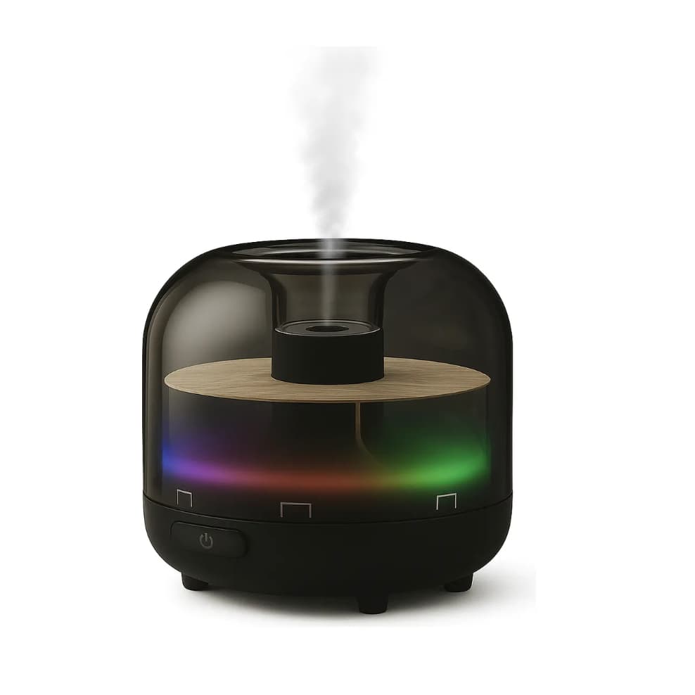 Umidificador De Ar Com Luz Led Rgb Purificador Silencioso