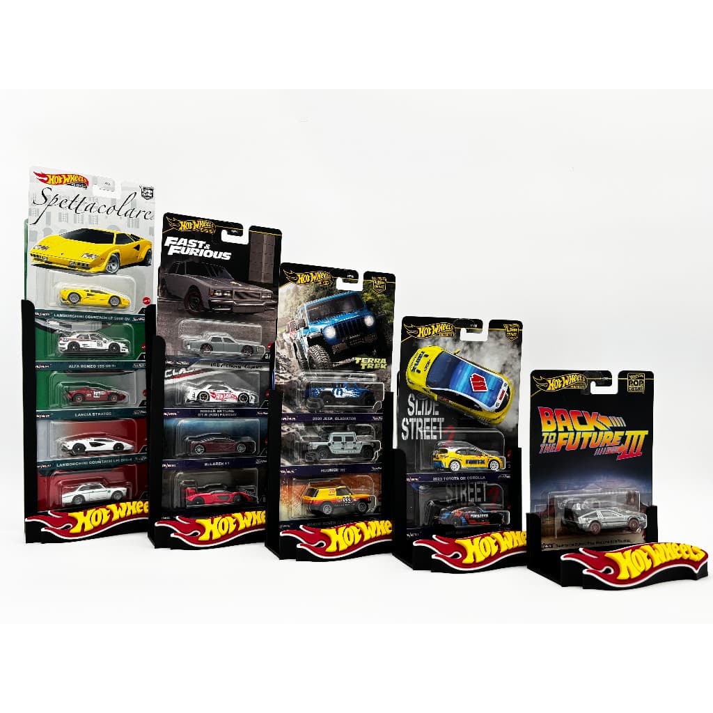 Display Expositor ( CARTELA PREMIUM ) Compativel com cartelas HotWheel Impressão em 3D