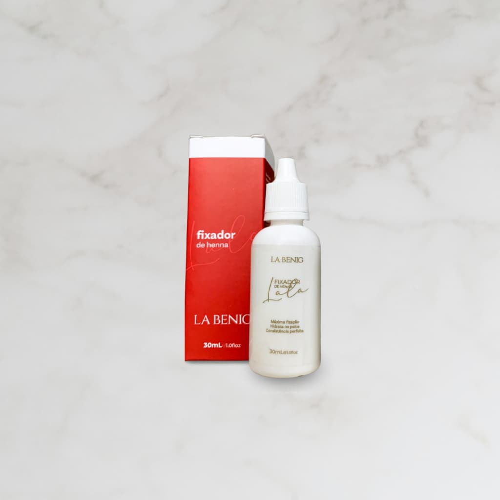 Fixador Henna Sobrancelhas La Benig 30mL Máxima Fixação