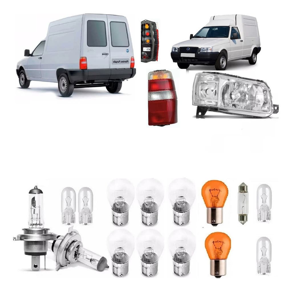 Kit 15 Lampada Lanterna Farol Fiorino 2004/2012 F23
