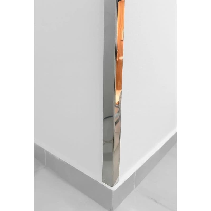 5 metros cantoneira aço inox 2,5cm 1 polegada protetor de quina