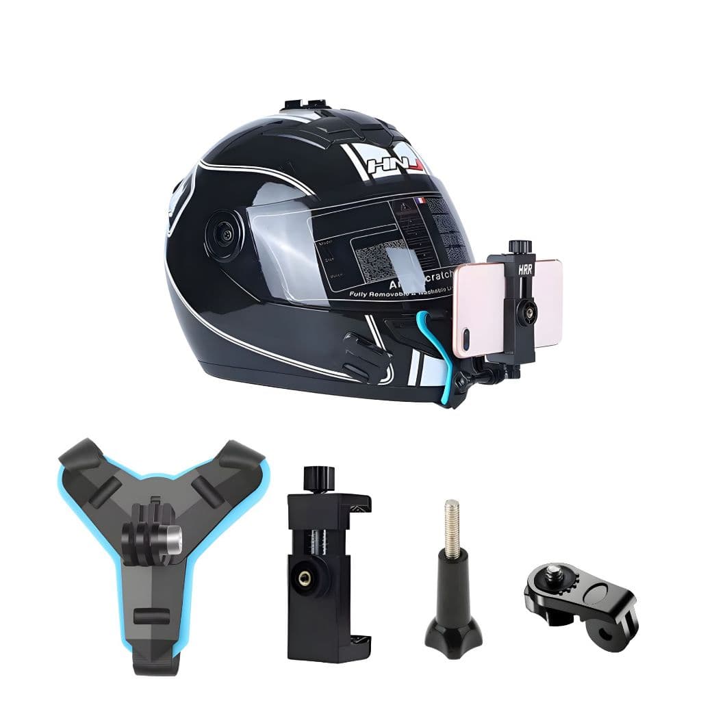 Suporte Camera Celular Capacete Queixo Gopro Sjcam Insta360 4k Action