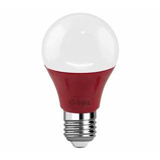 Lâmpada Led Bulbo A60 5W Vermelha Bivolt E27 Decorativa colorida jardim G-light
