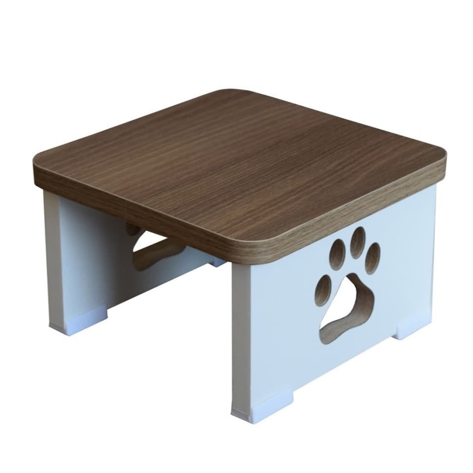 Base Suporte Elevado MDF para Tigela Comedouro e Bebedouro Vida Mansa Pet Cachorro e Gato Premium