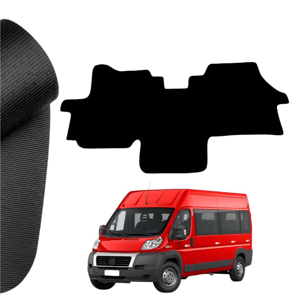 Tapete Em Borracha PARA VAN Fiat Ducato 2019 2020 2021 2022 2023 2024 2025