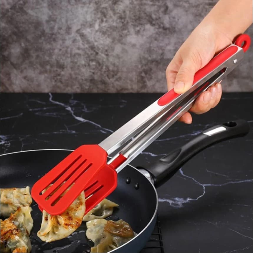 Pegador Multiuso Nylon 30cm Utensílio de Cozinha Para Churrasco, Salada e Massas (cores diversas)
