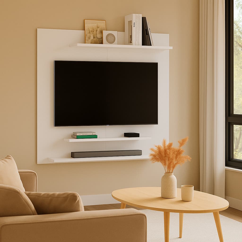 Painel Roma Estante Suspenso TV até 42' 90x90 Envio Imediato