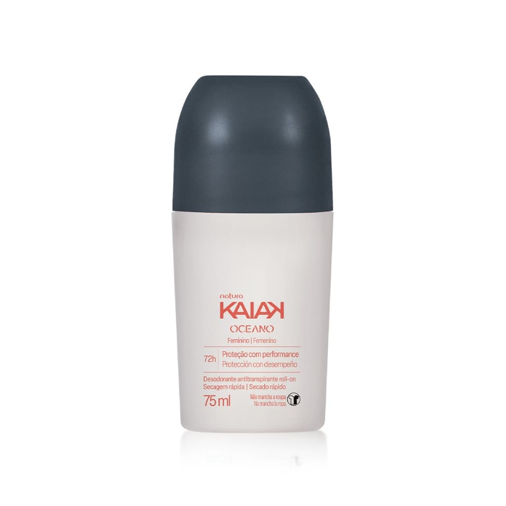 Natura Desodorante antitranspirante roll-on kaiak oceano feminino 75ml