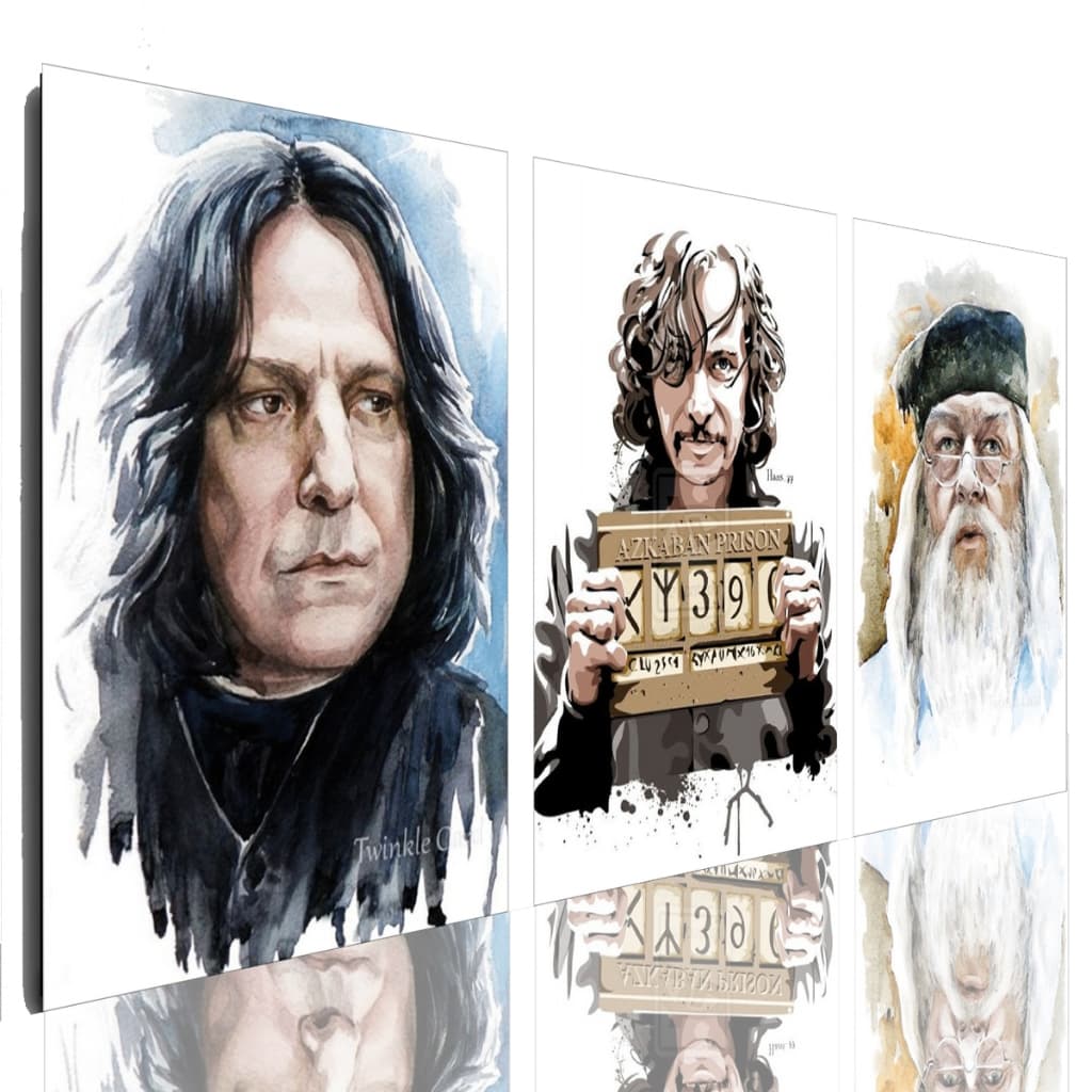 Quadro Decorativo Personagens Harry Potter Grande 120 X 60 Cm