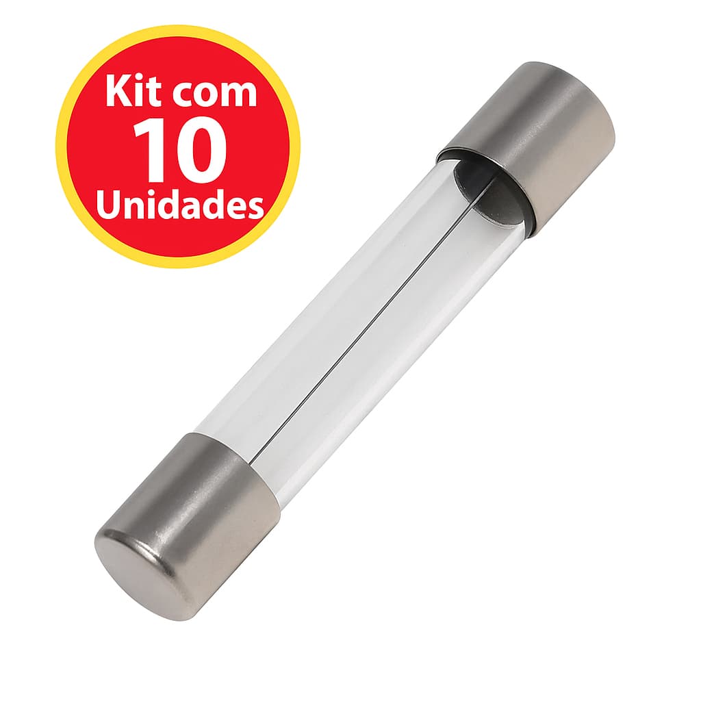 Fusível De Vidro 6x30mm - 0,5A a 30A - 250V